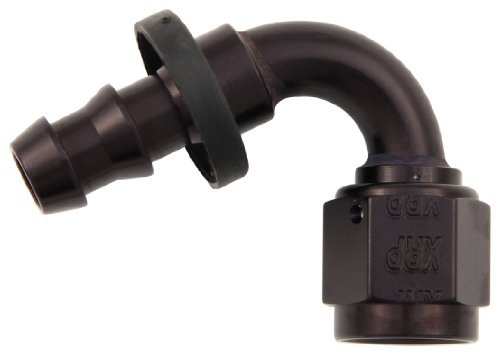 XRP 231206BB Black Size-6 '120 Degree' Push-On Hose End Fuel XRP 231206BB