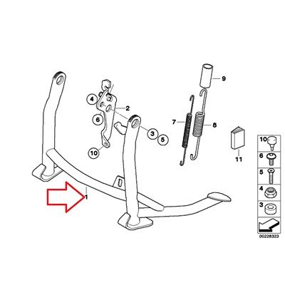 BMW Genuine Center Stand K1200S K1300S K1200R K1200R Sport K1300R Stands BMW 46 52 7 704 612