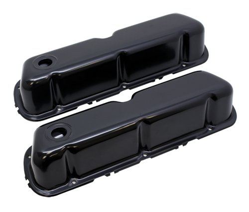 1962-85 Ford Small Block 260-289-302-351W Steel Valve Covers - Black Valve Covers CFR Performance - Ford Valve Covers HZ-9237-PBK