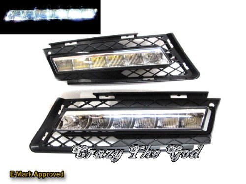 CrazyTheGod E90/E91 DRL Daytime Running LED Fog Light Cover Clear for BMW Bulbs CrazyTheGod CTG_0836