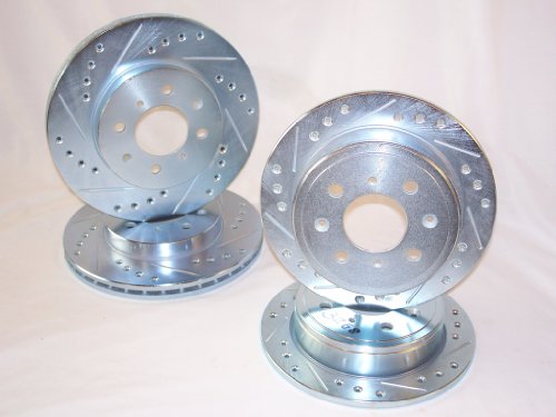 1984-1991 BMW 318 325 E30 RWD Front & Rear Brake Disc Rotors +Ceramic Pads Rotors Rotors Online ROL3455DS & ROL3480DS