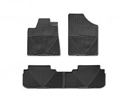 WeatherTech W19-W25-W25 Front Rear and Rear Rubber Mats Black Ford Excursion 00-05 Custom Fit WeatherTech W19-W25-W25