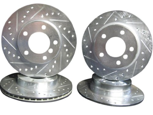 1998 1999 BMW 323 E36 Front & Rear Brake Disc Rotors +Pads Rotors Rotors Online ROL34064DS & ROL34007DS
