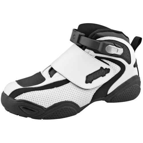 Speed and Strength Moment of Truth Men's Riding Street Racing Motorcycle Shoes - White / Size 11 Shoes Speed and Strength