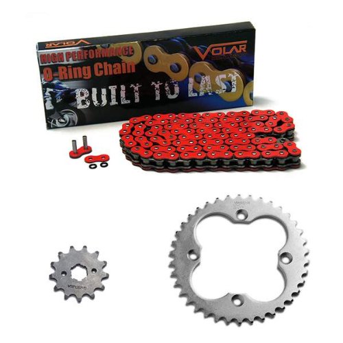 Chain & Sprocket Kits Volar Motorsport, Inc SF1352-13+SR1350-38+520x86-oring-Red-2