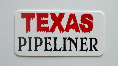 3 - Texas Pipeliner 2 Hard Hat / Helmet Stickers 1” x 2” Bumper Stickers, Decals & Magnets Sticker Pirate HH136