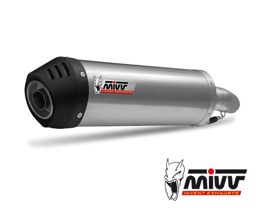 MIVV UK.019.LNC - Exhaust For Kawasaki Zx6 R Oval Titanium CC SC Complete Systems MIVV UK.019.LNC