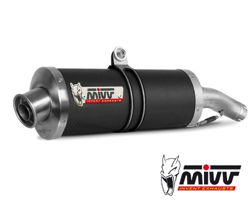 MIVV AS.003.L3 - Exhaust For Suzuki GSF 600 Bandit Oval Carbon High Complete Systems MIVV AS.003.L3