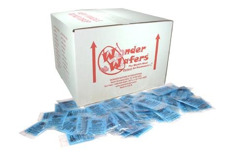 Super Wonder Wafers 1000 CT Individually Wrapped Air Fresheners New Leather Air Fresheners Wonder Wafers New Leather