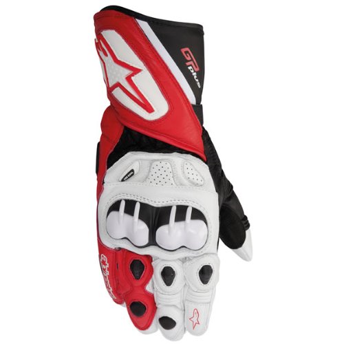 Alpinestars GP Plus Gloves , Gender: Mens/Unisex, Distinct Name: White/Red/Black, Primary Color: White, Size: Sm, Apparel Material: Leather 3556513-231-S Gloves Alpinestars 3556513231S