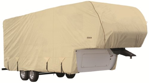 Goldline Premium Long Life RV Cover for 5th Wheel Motor Home Fits 30-32 Foot Tan RV & Trailer Covers Goldline GLRVFW3032Tan