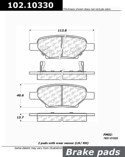 Brake Pads Centric 102.10330