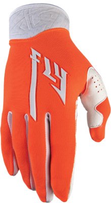 FLY PRO LITE GLV OR/WH SZ 9, FLY Part Number: 366-81809-WPS, Stock photo - actual parts may vary. Gloves Fly Racing 366-81809-WPS