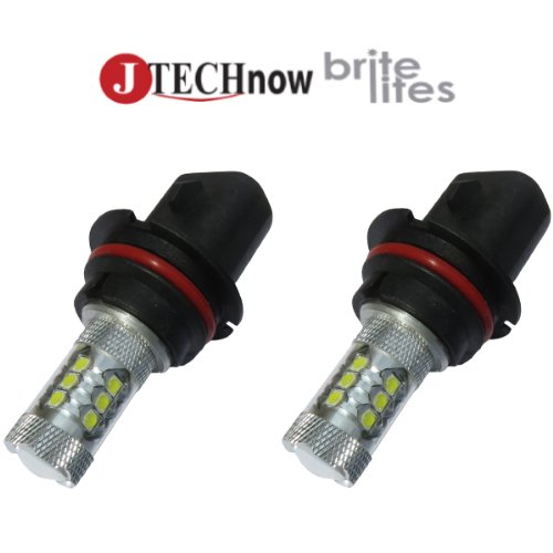 Jtech 9007 Type 112W High Power SMD LED Fog/DRL Xenon White Light Bulb. Built with Canbus Warning Canceller Function Bulbs britelites 9007HP112