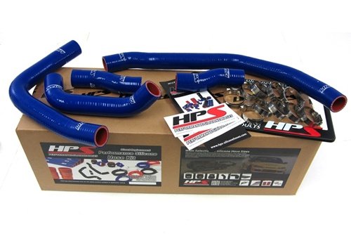 90-99 Toyota MR2 3SGTE Turbo HPS Blue High Temp Reinforced Silicone Radiator Hose Kit Coolant Radiator HPS SSAG-57-1212-BLUE