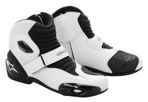 NEW ALPINESTARS SMX-1 ROAD RIDING BOOTS/SHOES, WHITE/BLACK, EUR-50/US-14 Shoes Alpinestars 3401-0126