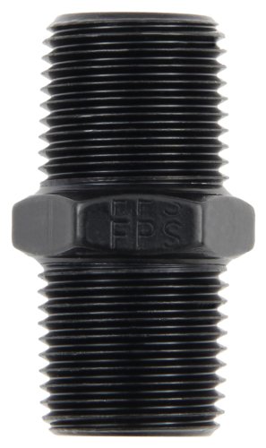 Fragola 491104-BL Black 1/2 MPT Pipe Nipple Adapters & Connectors Fragola 491104-BL