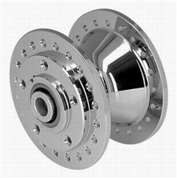 Chrome Front Wheel Hub Ass 1977-1983 Harley Fx Big Twin Xl Sportster Narrow Glide Wheel Hubs Kustom Werks 58010