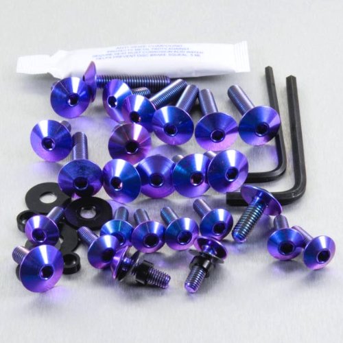 Titanium Fairing Kit GSXR1300 HAYABUSA Purple Haze Fairing Kits Pro Bolt FSU220TIP