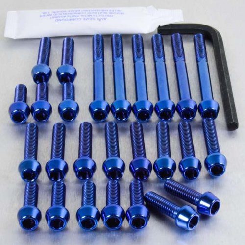 Titanium Engine Kit GSXR1000 K3-K4 Blue Fairing Kits Pro Bolt ESU174TIB