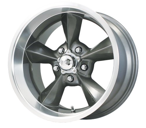 B/G Rod Works Old School Gun Metal Machined Lip Wheel (15x7/5x114.3mm) Car B/G Rod Works OS 570-5114-00 GML