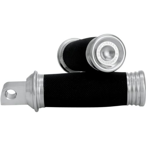 Performance Machine Merc Footpegs with 45 Deg. Male Mount - Chrome 0035-1119-CH Foot Pegs Performance Machine 00351119CH