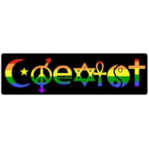 Bumper Stickers, Decals & Magnets Gay Rainbow Sisters BS900