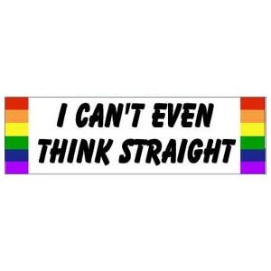 Bumper Stickers, Decals & Magnets Gay Rainbow Sisters BS610