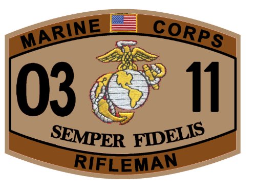 Bumper Stickers, Decals & Magnets Marine Corps MOS Stickers 