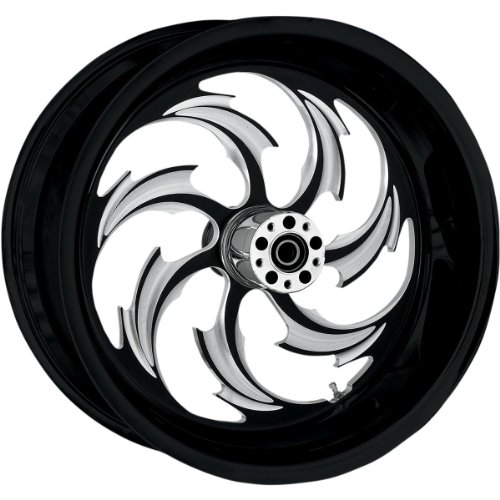 RC Components Inboard Brake Wheel for 300 Kit - 18in. x 10.5in. - Assault Eclipse , Color: Black, Position: Rear, Rim Size: 18 181051-9353-95E Rims RC Components 181051-9353-95E