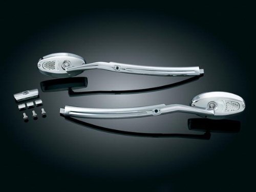 Kuryakyn 1452 Windshield Mounted Turn Signal Mirror Mirrors Kuryakyn 1452