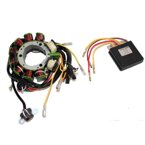 Caltric STATOR & REGULATOR RECTIFIER Fits POLARIS SPORTSMAN 500 1998 1999 2000 2001 UP TO S#00-29083 Stators Caltric ST110-RR118-3