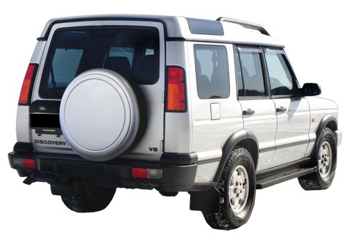 1999-2004 Land Rover Discovery II Color-Matched Rigid Tire Cover (Plastic Face & Vinyl Band) - Java Black Tire Covers Boomerang RG-LRD230-JB