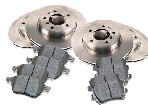 1999 - 2001 Audi A6 Non Quattro 288mm Frt Disc Front and Rear Brake Pads and Brake Rotors OEM Replacement Direct Fit Brake Kit Brake Kits ProParts PPSTAGE1FRONTREARAudi-70