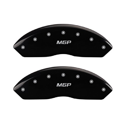 Calipers With Pads MGP Caliper Covers 10041SMGPBK