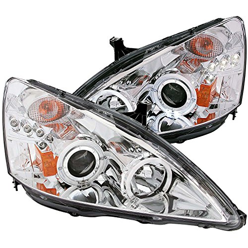 Anzo USA 121422 Chrome Halo Projector Headlight with Clear Lens and Amber Reflector for Honda Accord Performance Parts & Accessories AnzoUSA 121422