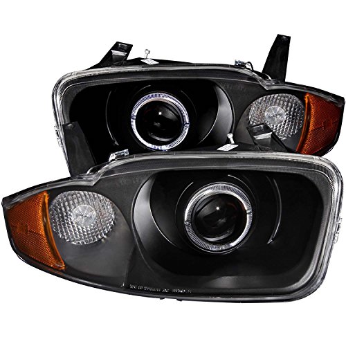 Anzo USA 121437 Black Halo Projector Headlight with Clear Lens and Amber Reflector for Chevrolet Cavalier Performance Parts & Accessories AnzoUSA 121437