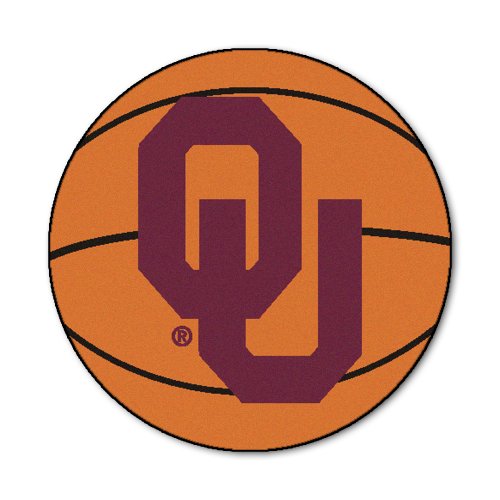 FANMATS NCAA University of Oklahoma Sooners Nylon Face Basketball Rug Floormats Fanmats 2393