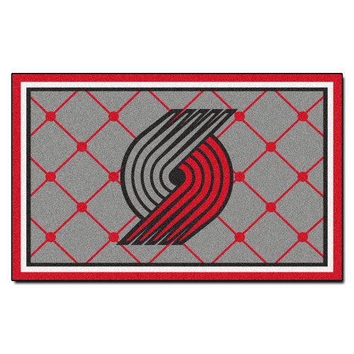 FANMATS NBA Portland Trail Blazers Nylon Face 5X8 Plush Rug Area Rugs Fanmats 9387