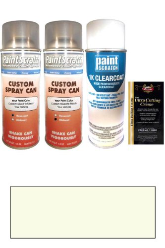 2010 Acura RL Alberta White Pearl Tricoat NH-717P Touch Up Paint Spray Can Kit - Original Factory OEM Automotive Paint - Color Match Guaranteed Touchup Paint PaintScratch Automotive Touch Up Paint 126st-239-spt