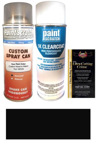 2010 Chrysler 300/300C Series Jet Black (matt) RXF Touch Up Paint Spray Can Kit - Original Factory OEM Automotive Paint - Color Match Guaranteed Touchup Paint PaintScratch Automotive Touch Up Paint 1922s-1059-spu
