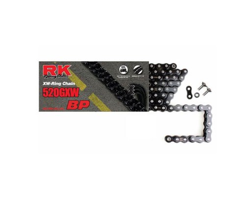 RK 520 GXW Series X'ring Chain (1000cc rated) - BLACK - 100 Links Chains RK Racing Chain RK520GXW-100BP