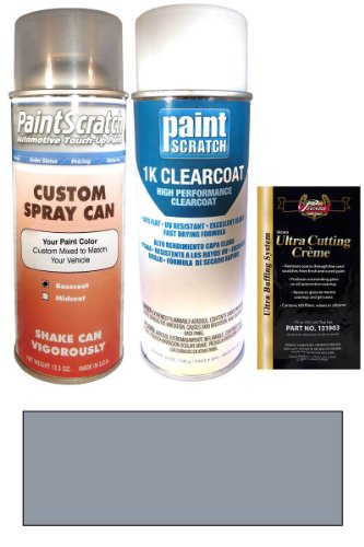 1993 Ford Heavy Duty Truck C. Crystal Blue Frost Metallic MD/M6415/M6471 Touch Up Paint Spray Can Kit - Original Factory OEM Automotive Paint - Color Match Guaranteed Touchup Paint PaintScratch Automotive Touch Up Paint 2758s-1456-spu
