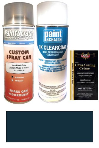 1994 Ford Heavy Duty Truck Dark Lapis Metallic KH/M6556 Touch Up Paint Spray Can Kit - Original Factory OEM Automotive Paint - Color Match Guaranteed Touchup Paint PaintScratch Automotive Touch Up Paint 2773s-1448-spu