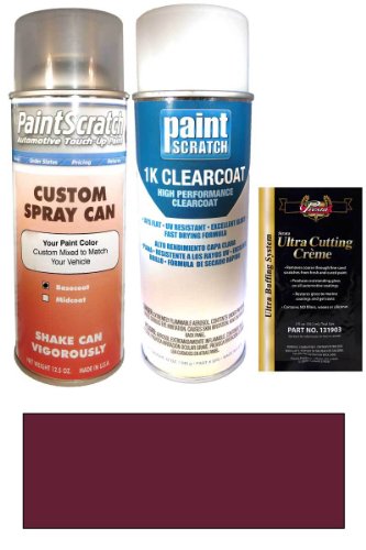 1994 Ford All Other Models Medium Currant Red Metallic EE/M6381 Touch Up Paint Spray Can Kit - Original Factory OEM Automotive Paint - Color Match Guaranteed Touchup Paint PaintScratch Automotive Touch Up Paint 2766s-1410-spu