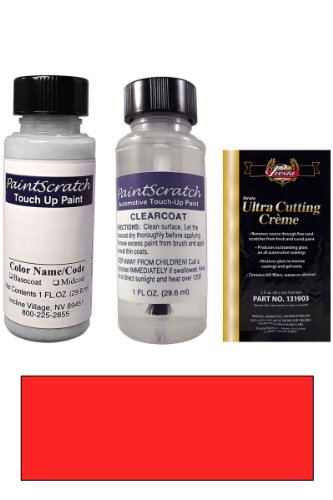 2000 Land-Rover All Models Monza Red LRC590/CCZ Touch Up Paint Bottle Kit - Original Factory OEM Automotive Paint - Color Match Guaranteed Touchup Paint PaintScratch Automotive Touch Up Paint 4336b-4-tu