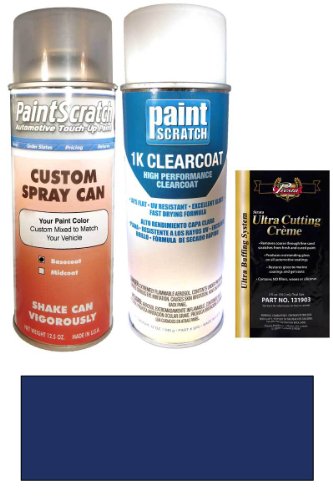 2003 Mercedes-Benz E-Class Royal Indigo Metallic 339/4339 Touch Up Paint Spray Can Kit - Original Factory OEM Automotive Paint - Color Match Guaranteed Touchup Paint PaintScratch Automotive Touch Up Paint 5155s-16-spu