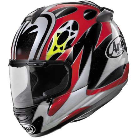 Arai Vector 2 Helmet - Nakasuga (LARGE) (RED/SILVER) Helmets Arai 814293