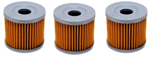 Factory Spec, FS-704, 3 Oil Filters Suzuki ATV Quadsport Quad Runner ALT LT Oil Filters Factory Spec FS-704