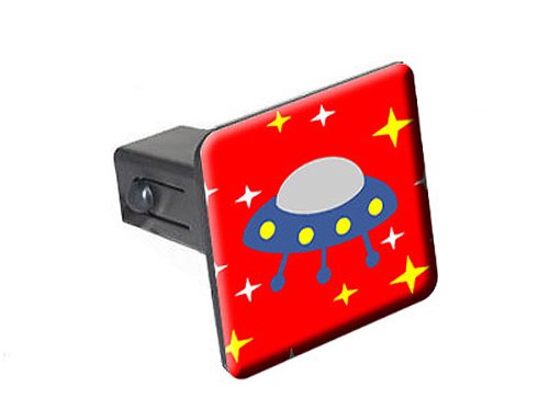 Making Contact UFO Alien Spaceship - 1 1/4 (1.25) Tow Trailer Hitch Cover Plug Insert Hitch Covers Graphics and More TH1071_S